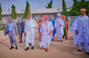 In Pictures: Oba of Benin's Visit to President Buhari in Daura