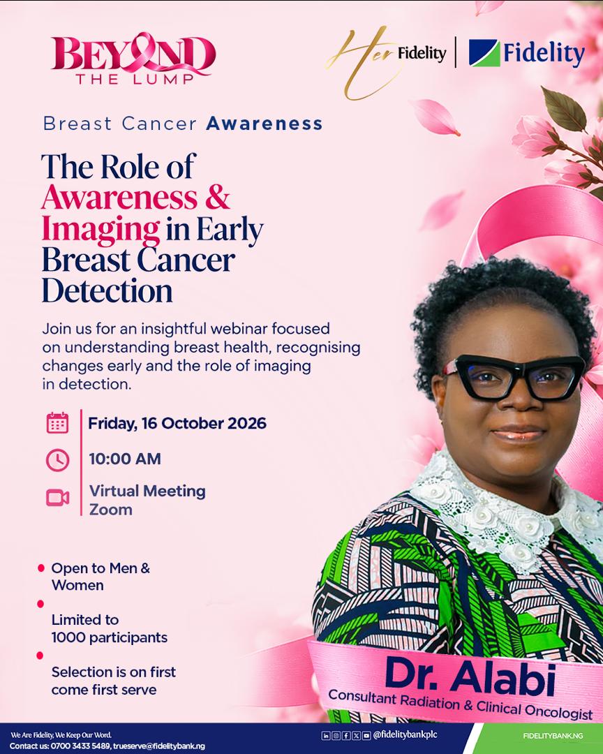 Fidelity Bank, foremost radiology champion early breast cancer detection