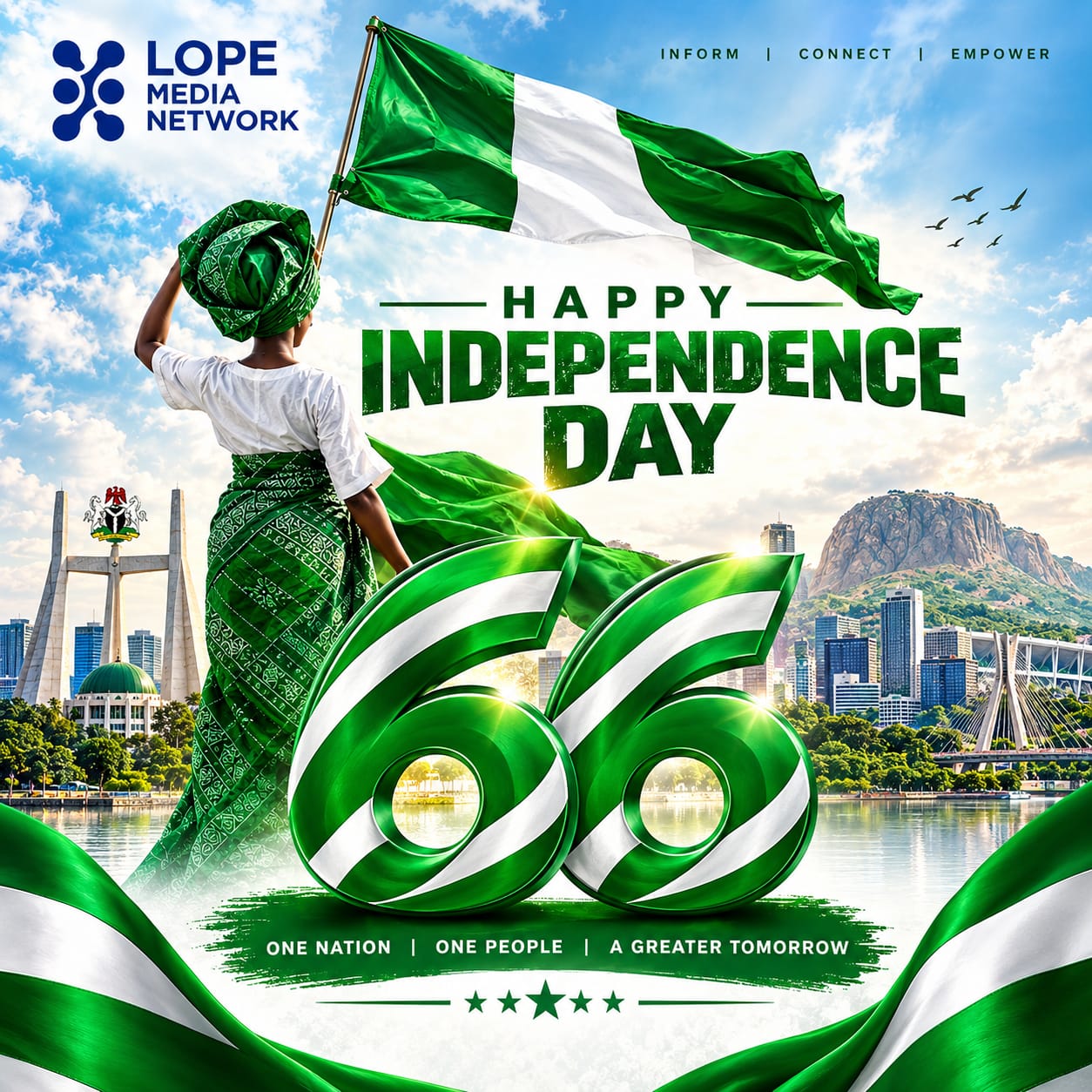 LOPE Celebrates Nigeria at 66, Calls for Unity, Patriotism