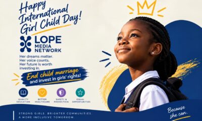 International Day of the Girl: LOPE Calls for Urgent Action to Protect Girls